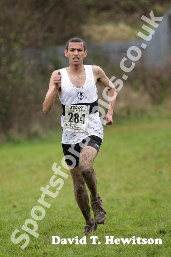 White 284 the senior men 2012 North East Championships, Summerhill Country Park, Hartlepool.